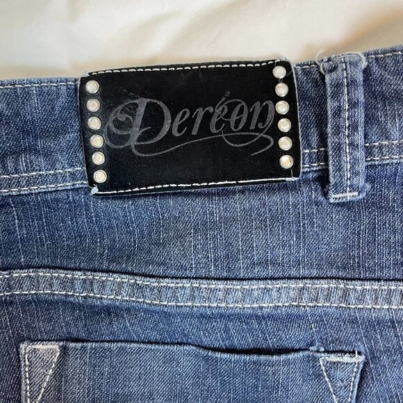 Dereon Womens Boot Cut Jeans Stretch Denim Size 16W - Picture 6 of 12